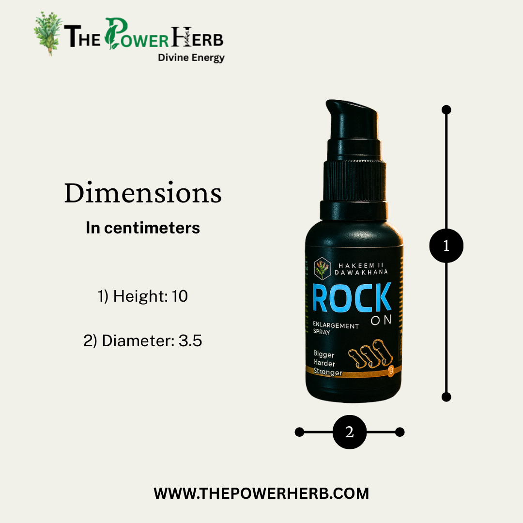 Rock On Enlargement Oil for Men – Ayurvedic Massage Oil for Bigger, Harder & Stronger Performance | Hakeem Ji Dawakhana | THE POWER HERB